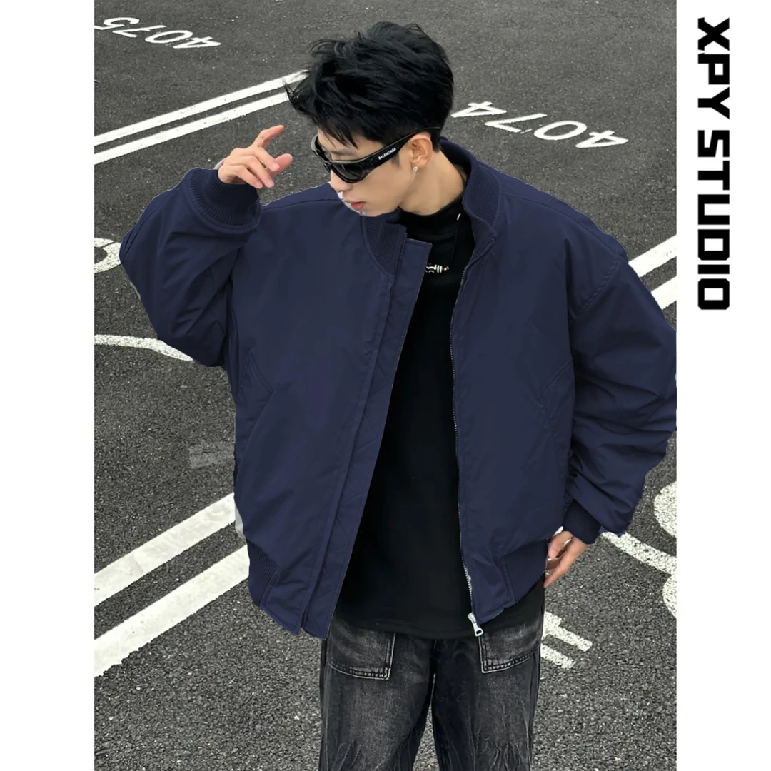 2025春季新款短款飞行夹克男女外套立领潮牌美式夹克