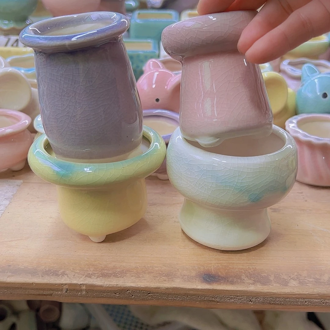 陶瓷花盆当场满12包邮