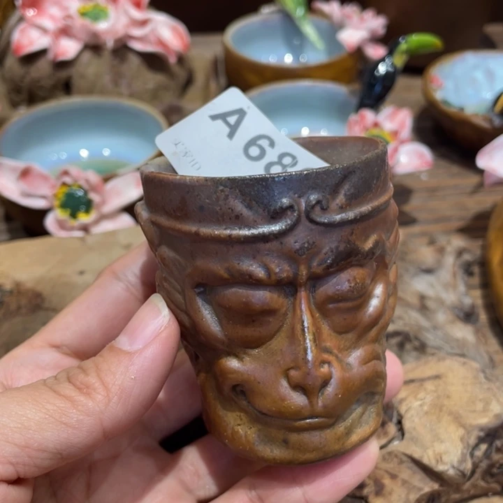 三***门新品出窑手工制作陶瓷茶具茶杯