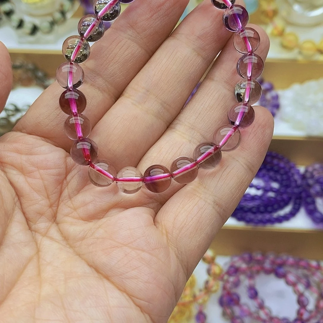 水晶未镶嵌手链天然超七