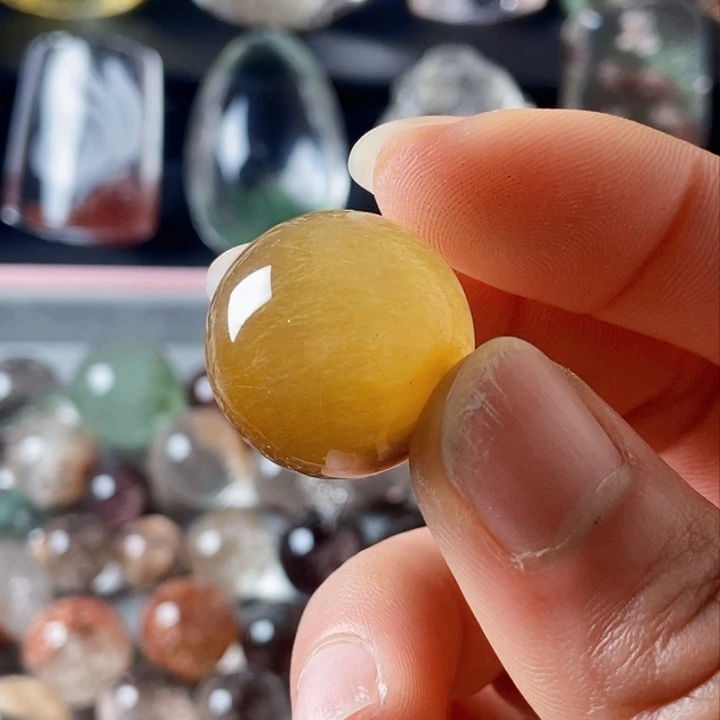 水晶颈饰未镶嵌小**膜发金兔毛20mm