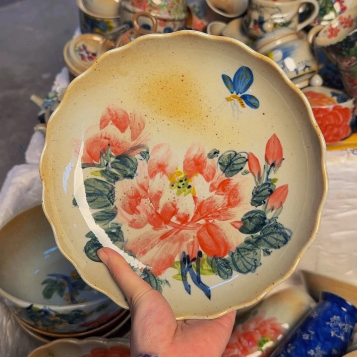 瓷片景德镇陶瓷手工手绘