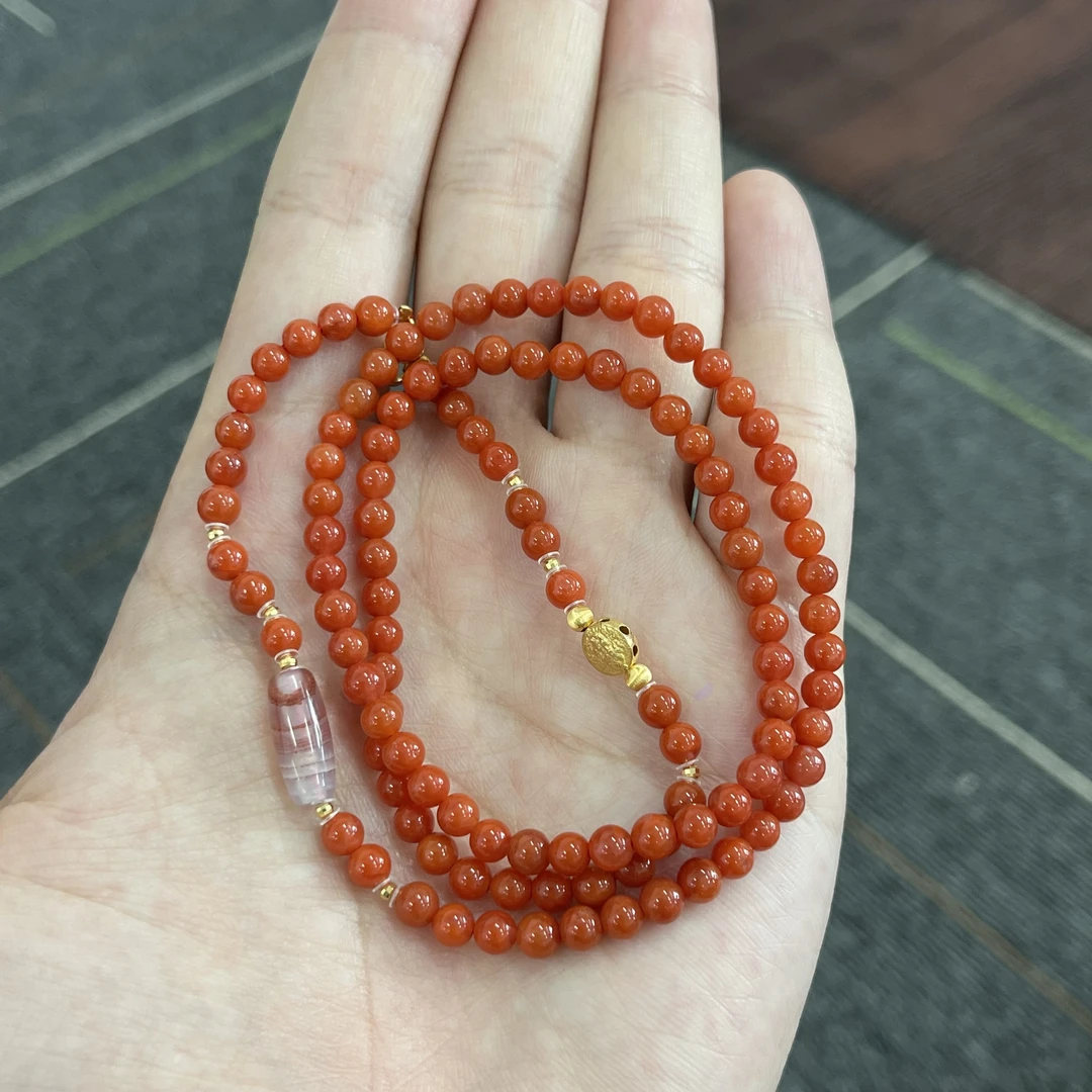 【不二】南红18K金DIY万能链项链4mm±（多样性发）
