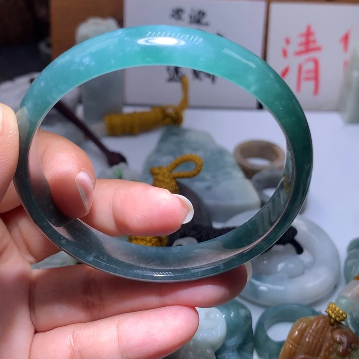 翡翠未镶嵌颈饰保真天然A货翡翠59