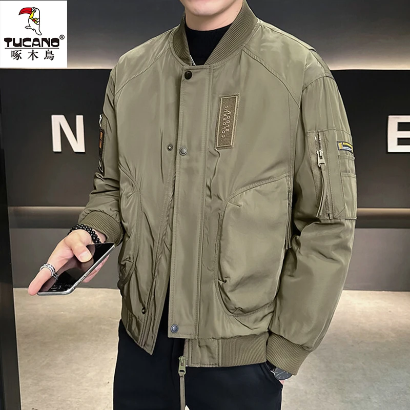 TUCANO/啄木鳥男士春秋新款棒球领品牌工装夹克休闲潮流立领外套