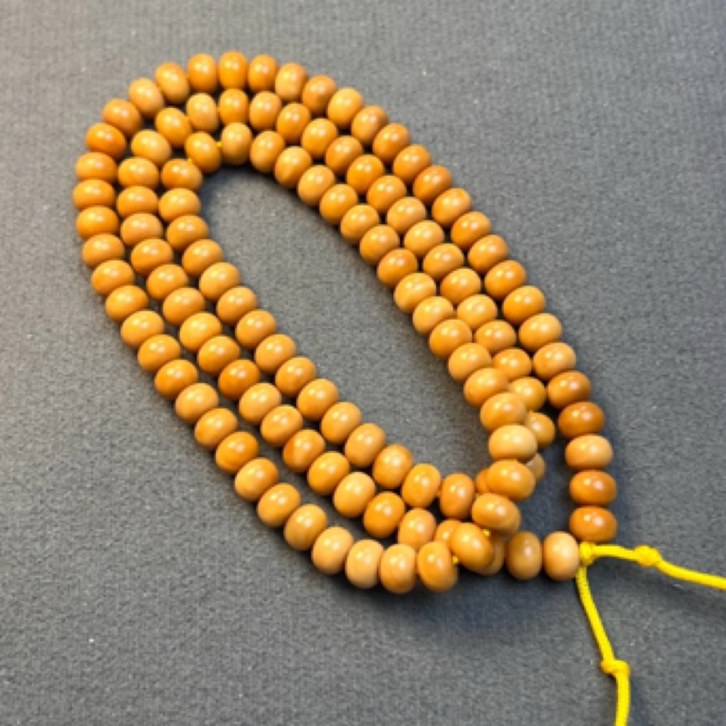 DR龙脊菩提算盘108+12颗8×6mm左右尺寸【焦糖玉化料】