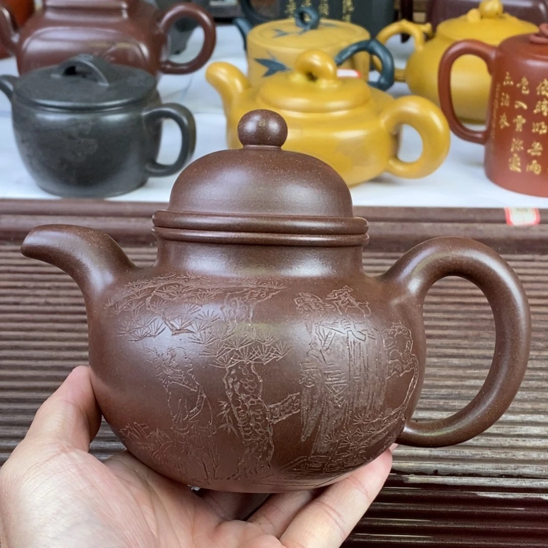 茶壶紫砂白33 掇球