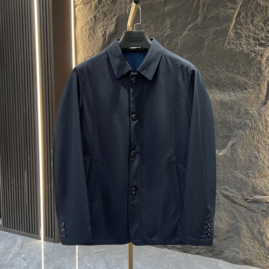 凯莱LU喜141155男士经典翻领商务休闲简约夹克