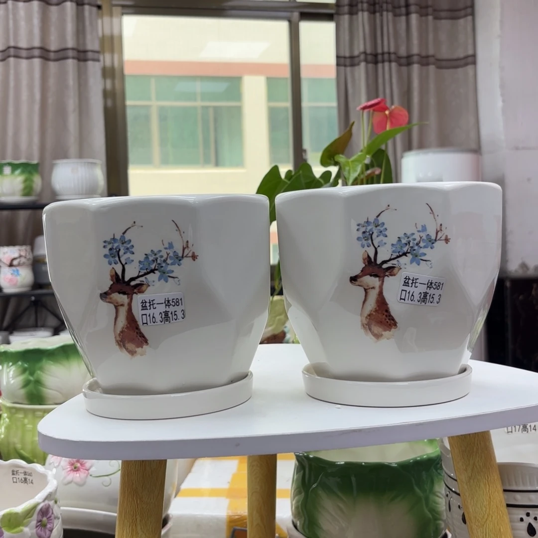 @夏西陶瓷花盆@@5581