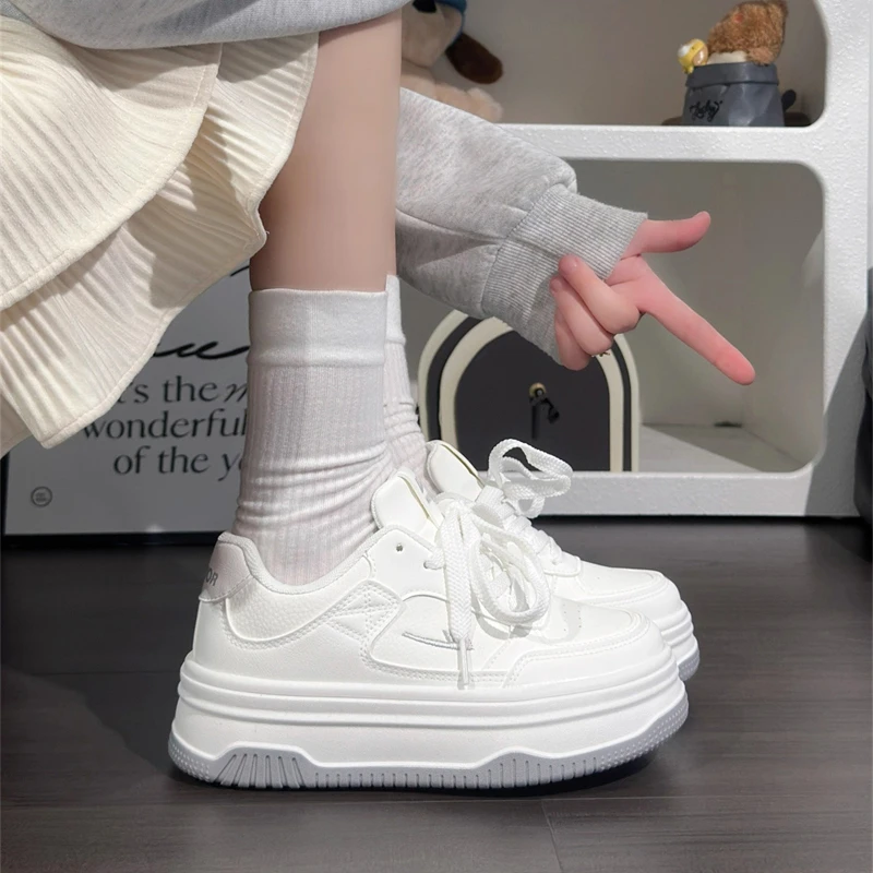 回力板鞋女款2025新款爆款厚底增高小白鞋子女软底百搭ins运动鞋