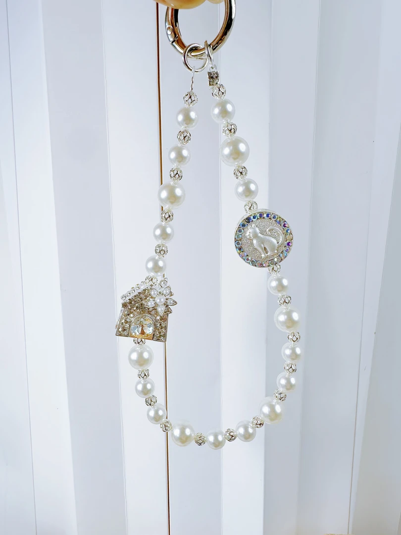 【高级diy包链手机链】珍珠钻珠款式潮玩diy现货