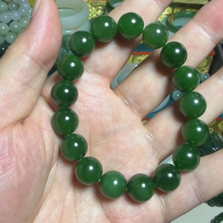 和田玉（碧玉）未镶嵌手串