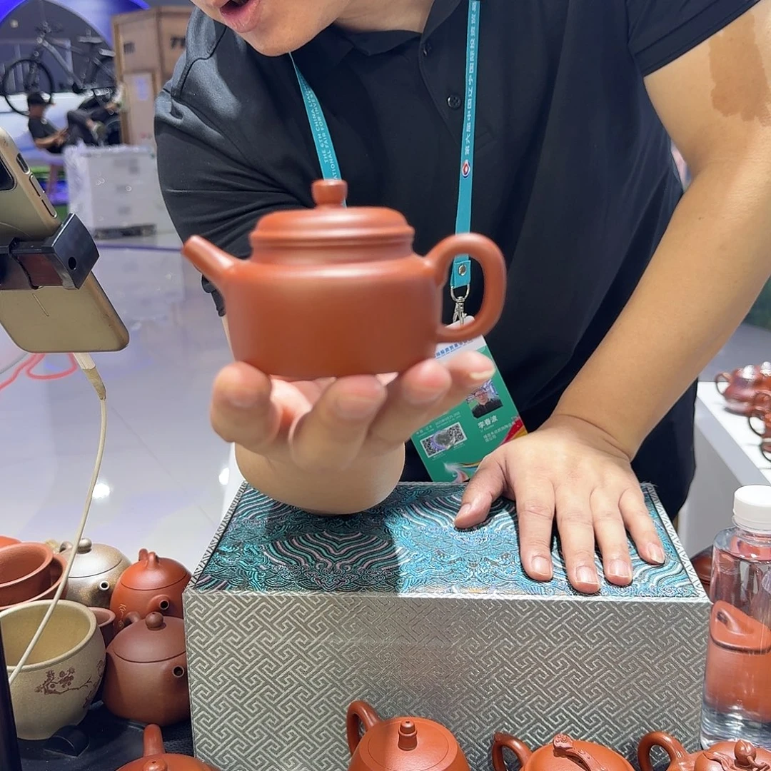 茶杯紫砂朱泥 小德钟
