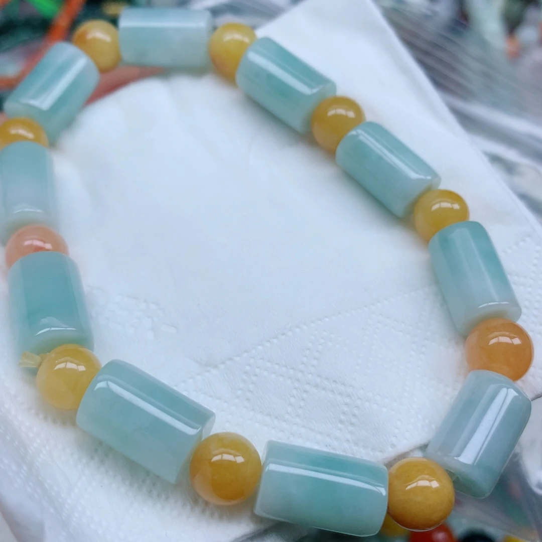 翡翠未镶嵌项链珠珠