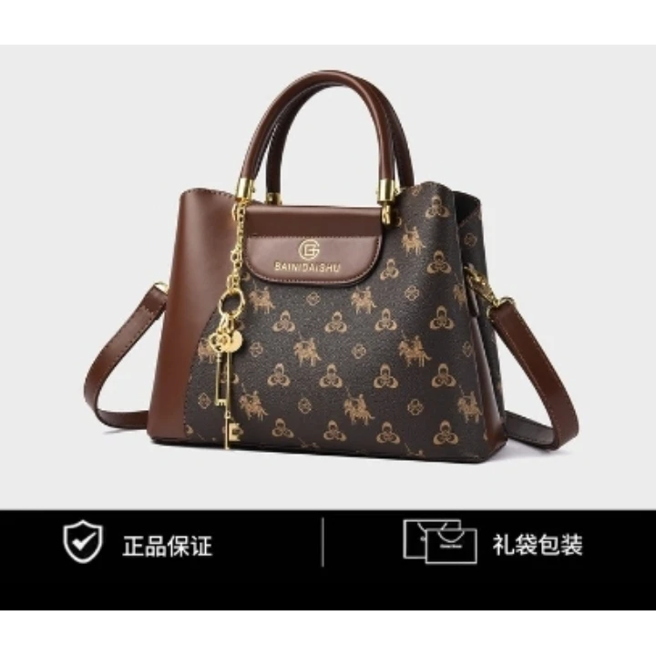 (12)新款潮流时尚复古新款单肩手提女包