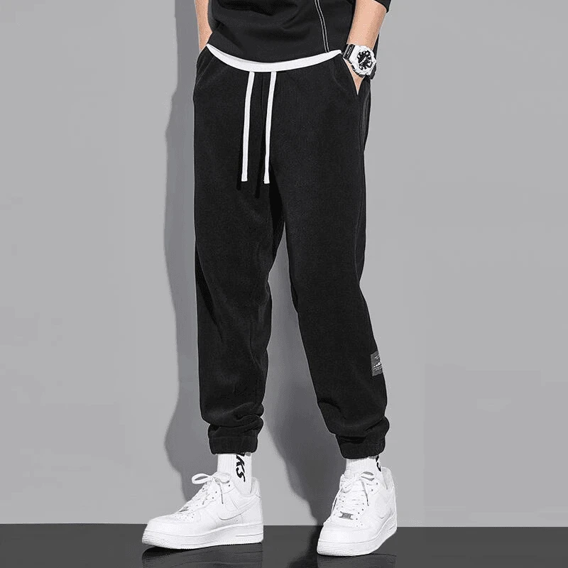 仓石一树秋冬季时尚男装卫裤新款舒适宽松百搭束脚哈伦运动休闲裤