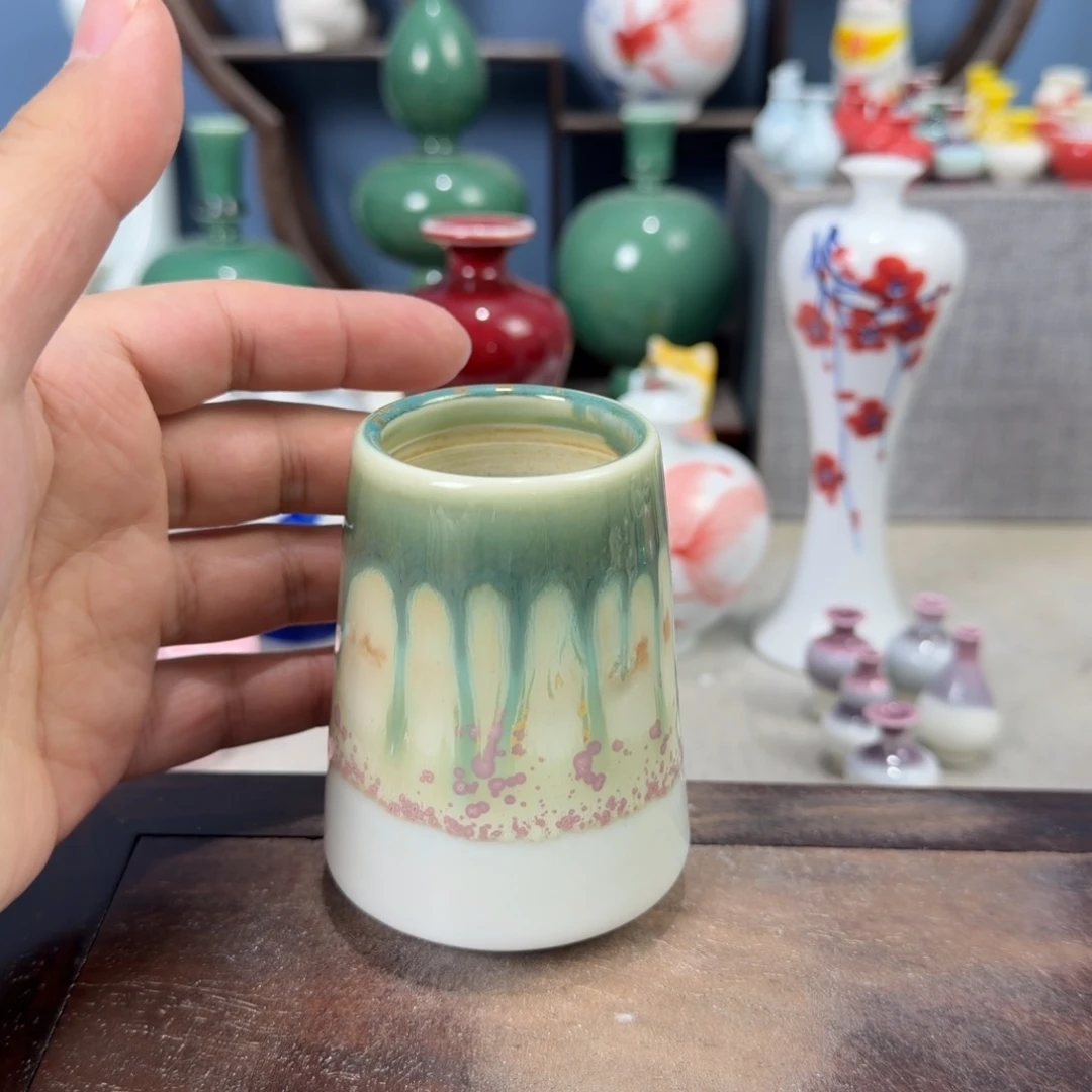 陶瓷手工小花器摆件