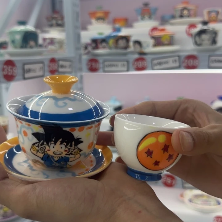 高温釉下彩纯手工手绘陶瓷