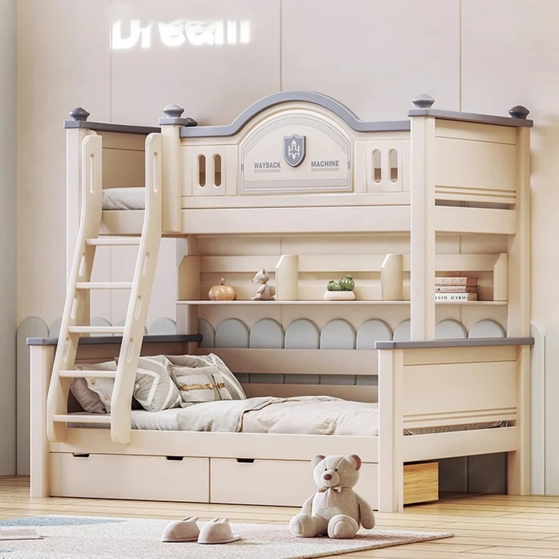 上下床双层床全实木儿童床母子高低床樱桃木子母床两层床上下铺床