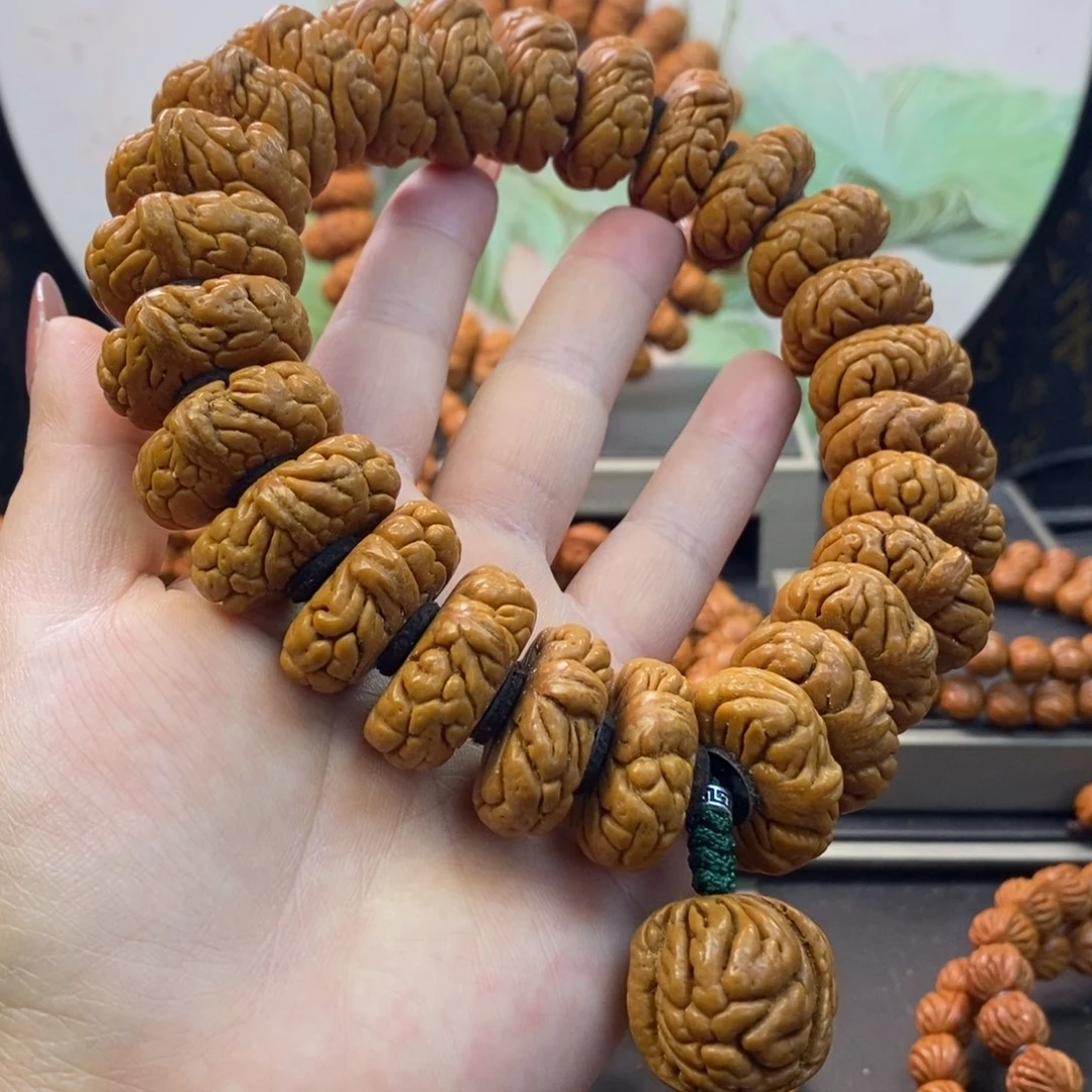 桃核手串龙纹桃核矮霸