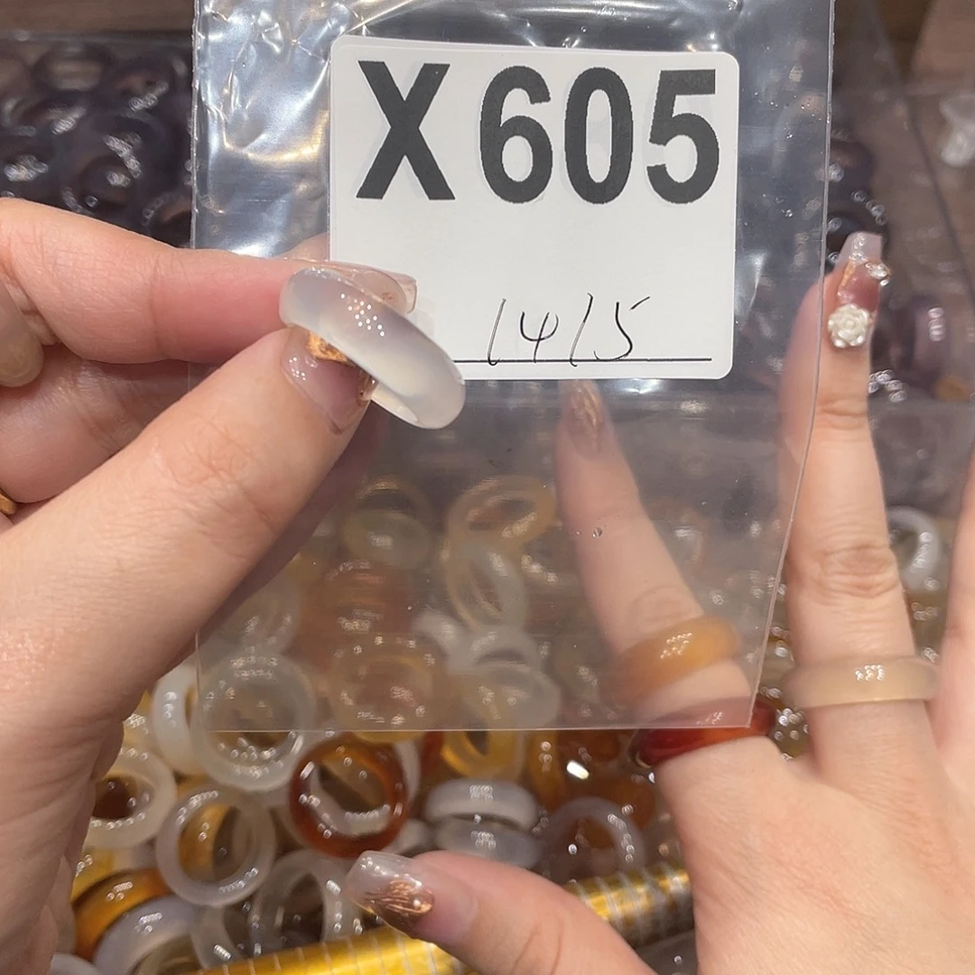 玛瑙/玉髓未镶嵌戒指605