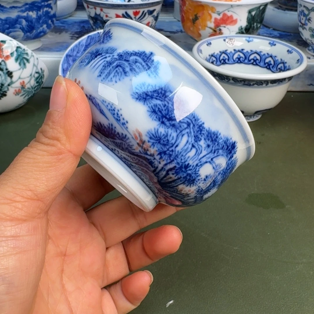 陶景德镇纯手绘茶具圆圆241