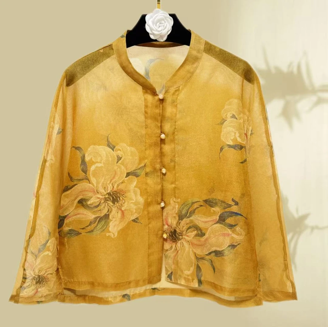 【盛意牡丹】百搭时尚休闲圆领防晒