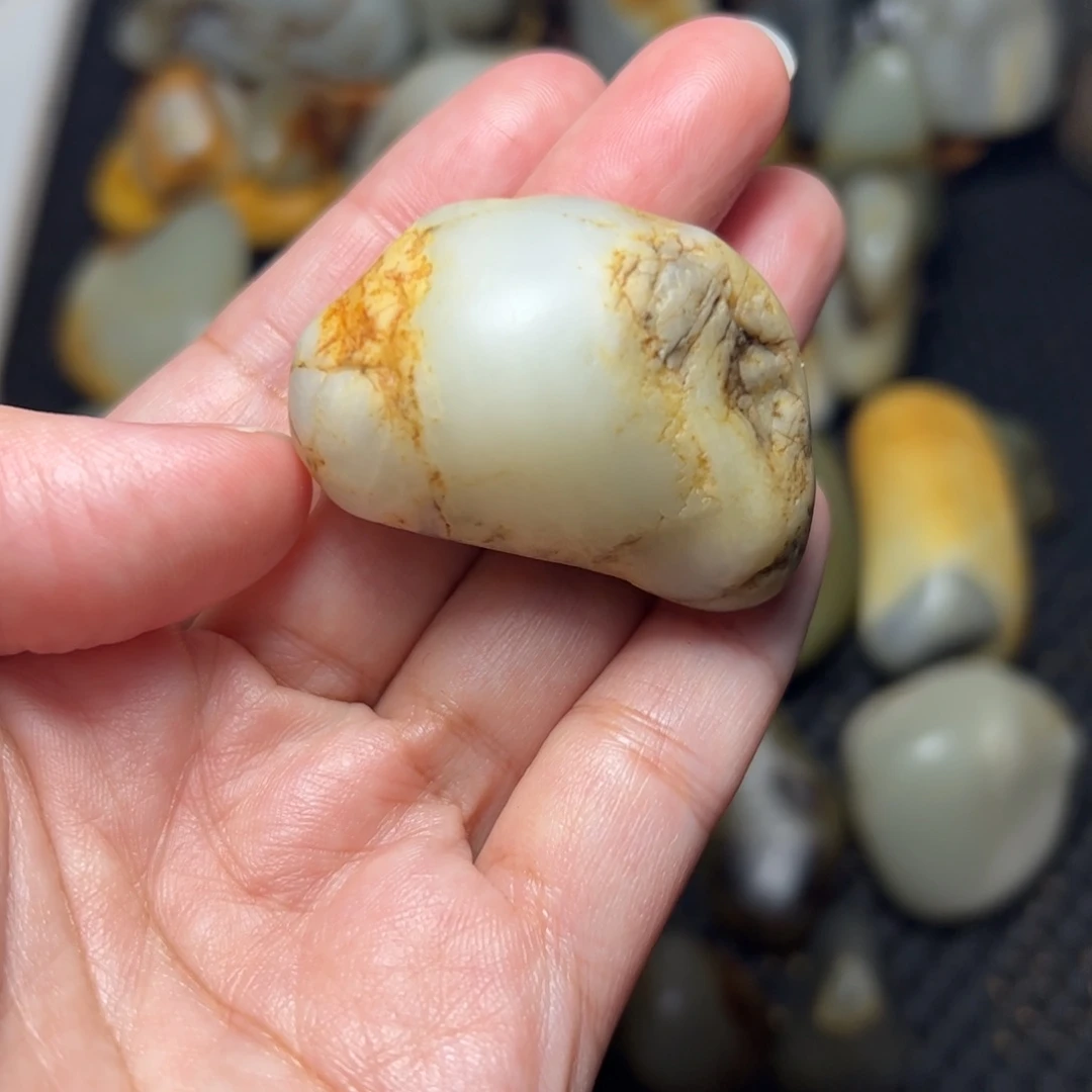 和田玉未镶嵌挂件35