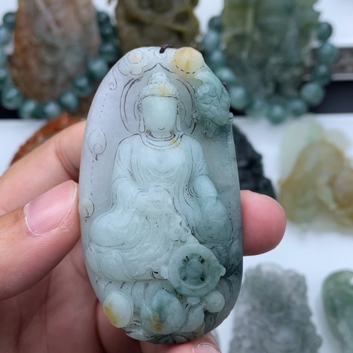 未镶嵌定制翡翠阿弥陀佛