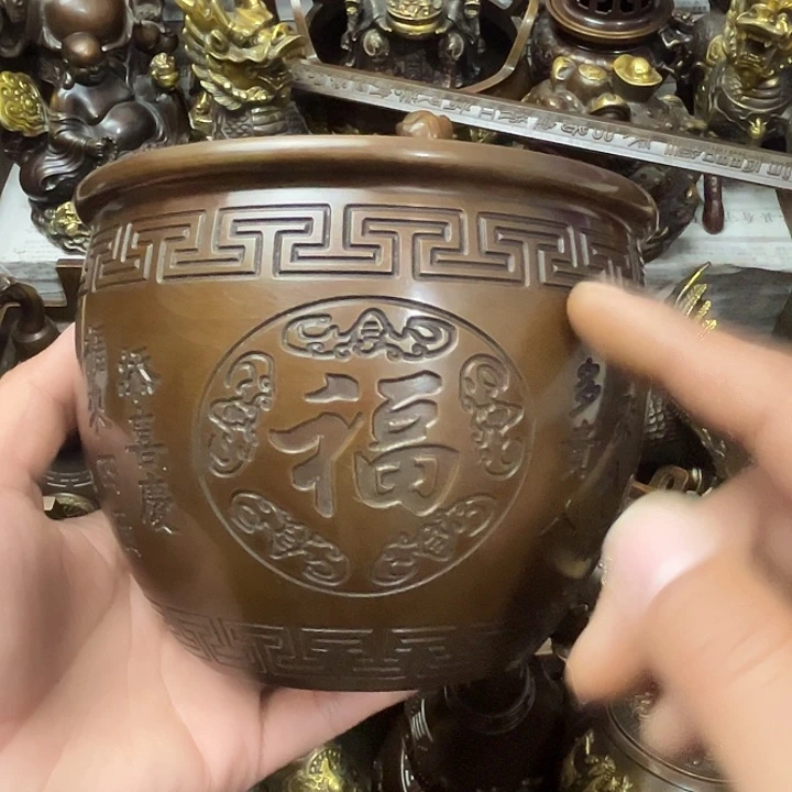顺顺利利铜，铜器摆件
