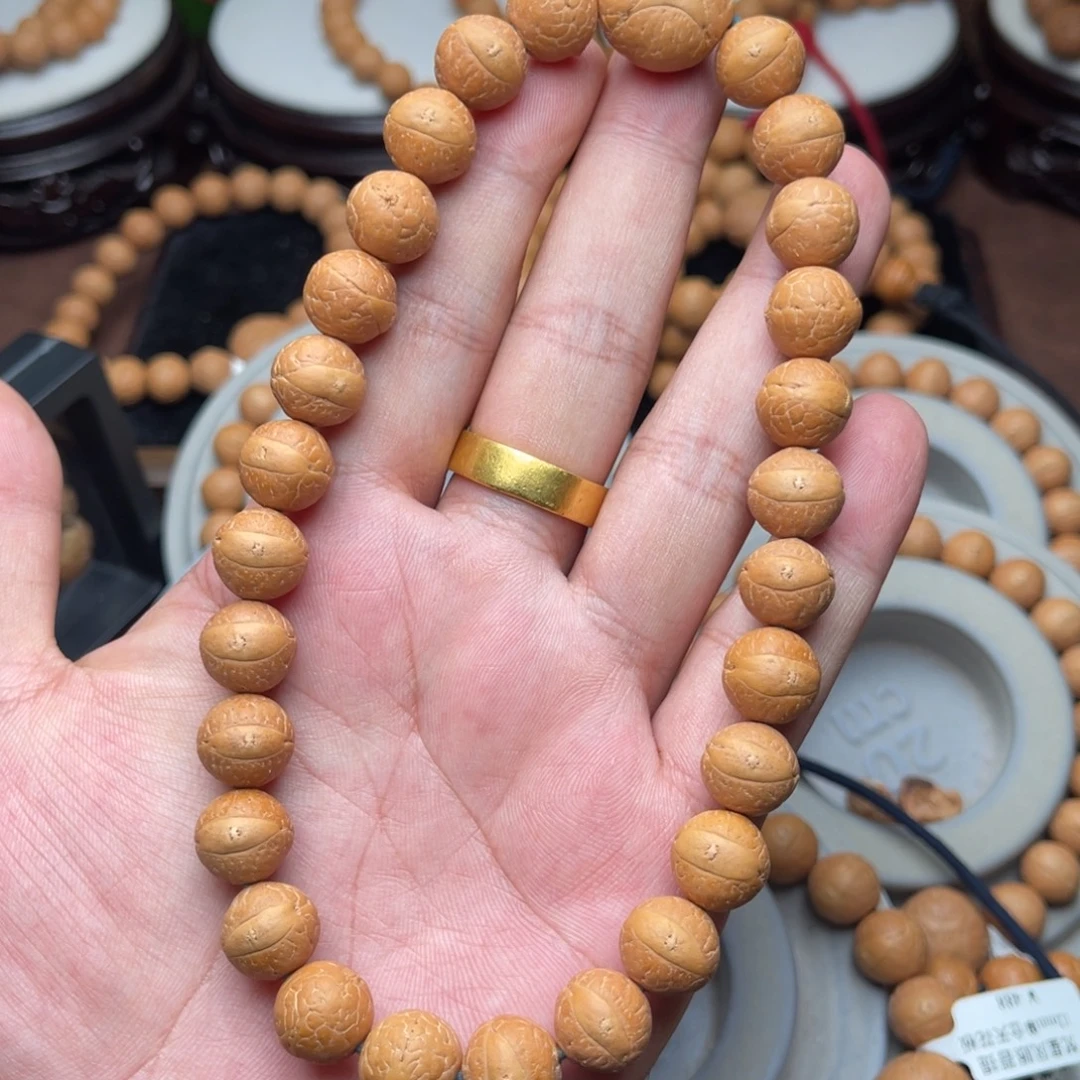 灰***豆手串凤眼菩提尼泊尔新籽12货头天花板手持一物一图