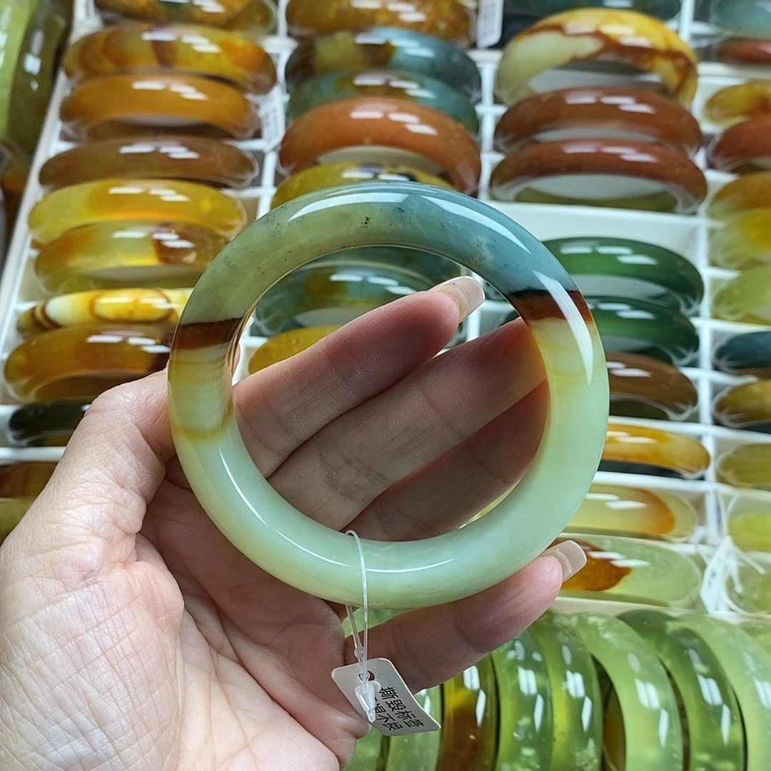 未镶嵌蛇纹石玉手镯58