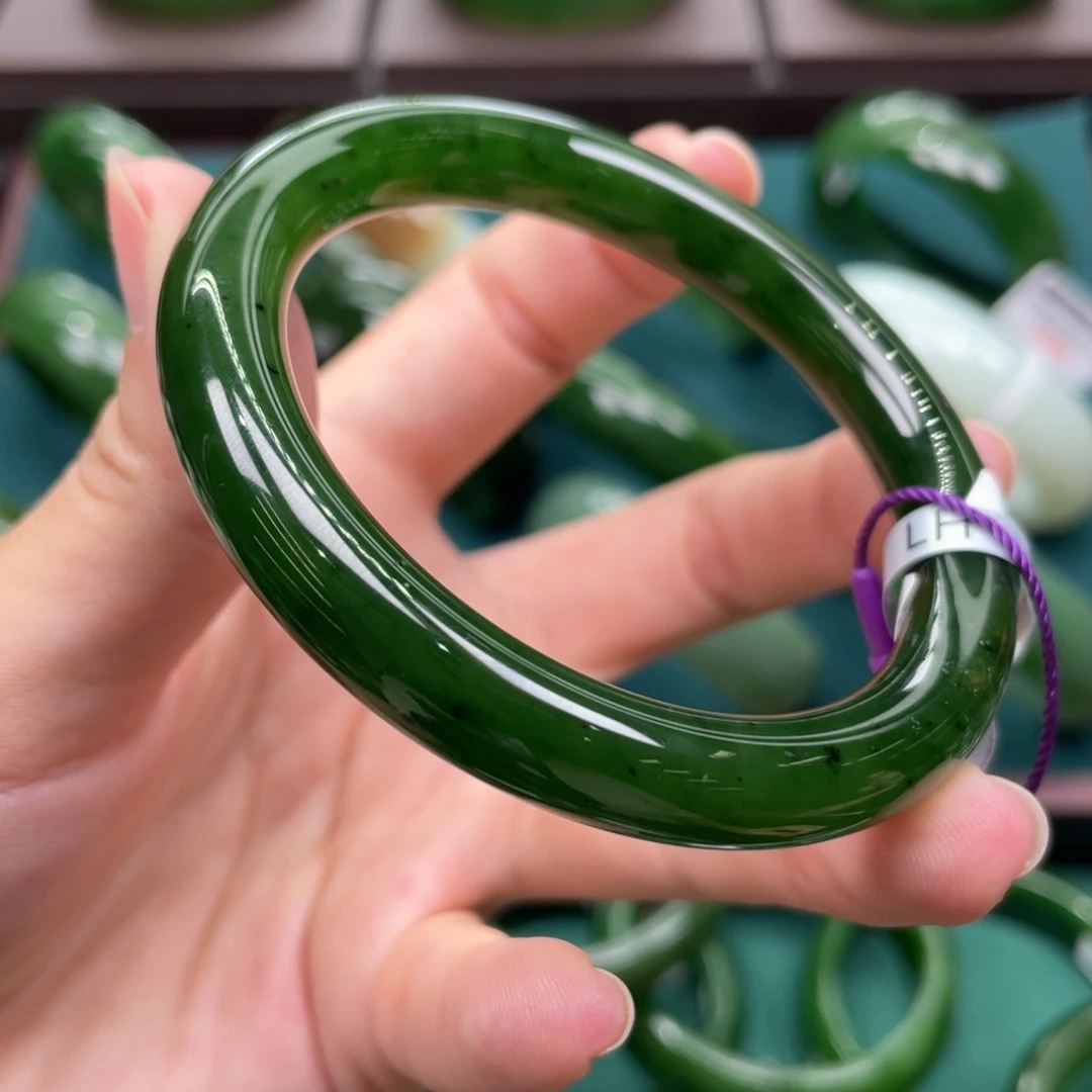 和田玉未镶嵌手镯5455