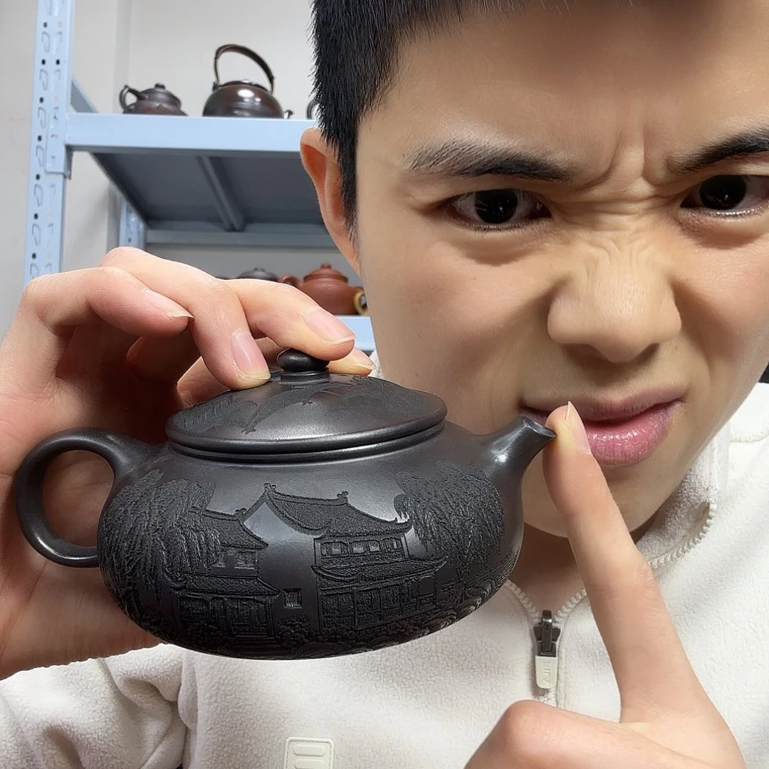 茶壶紫砂民间手艺人全手工制作