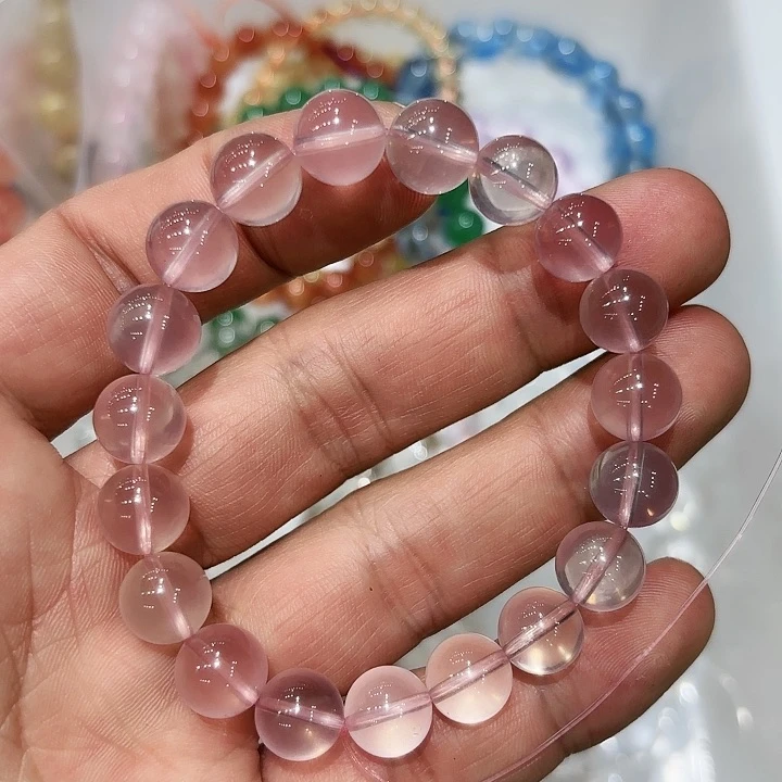水晶手链未镶嵌粉水晶