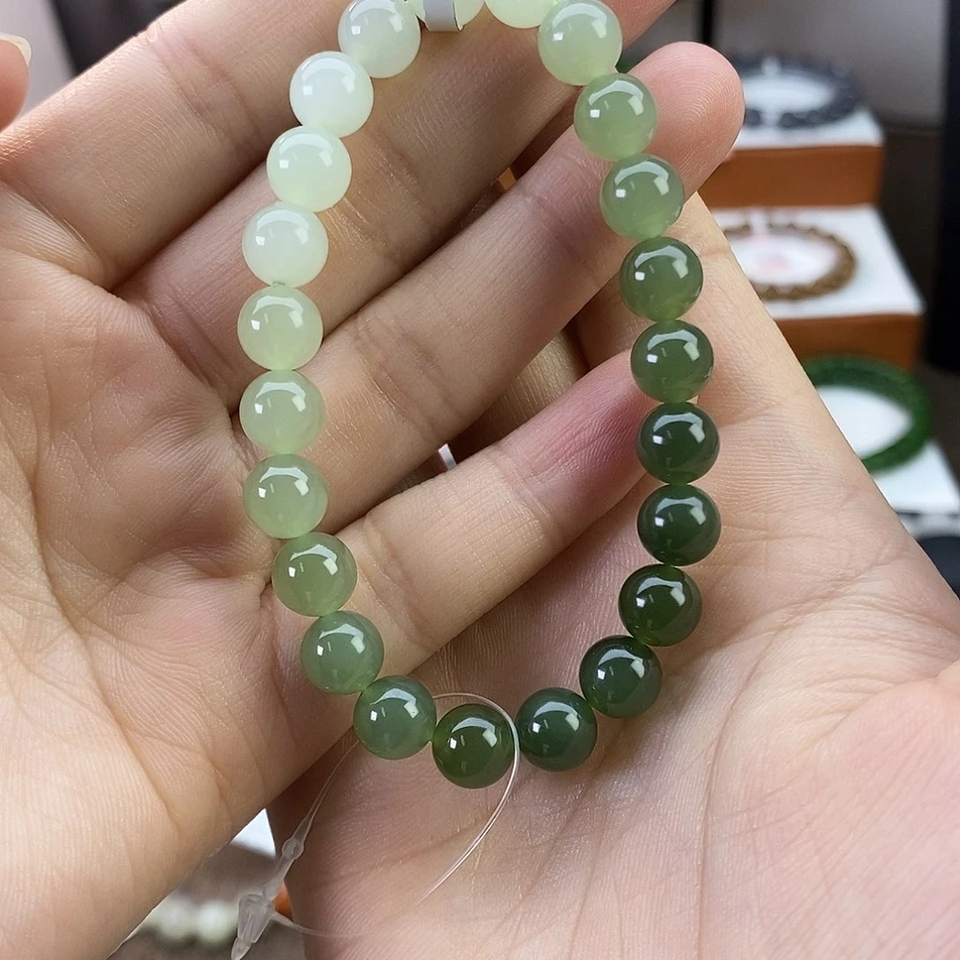 和田玉手串卡8未镶嵌