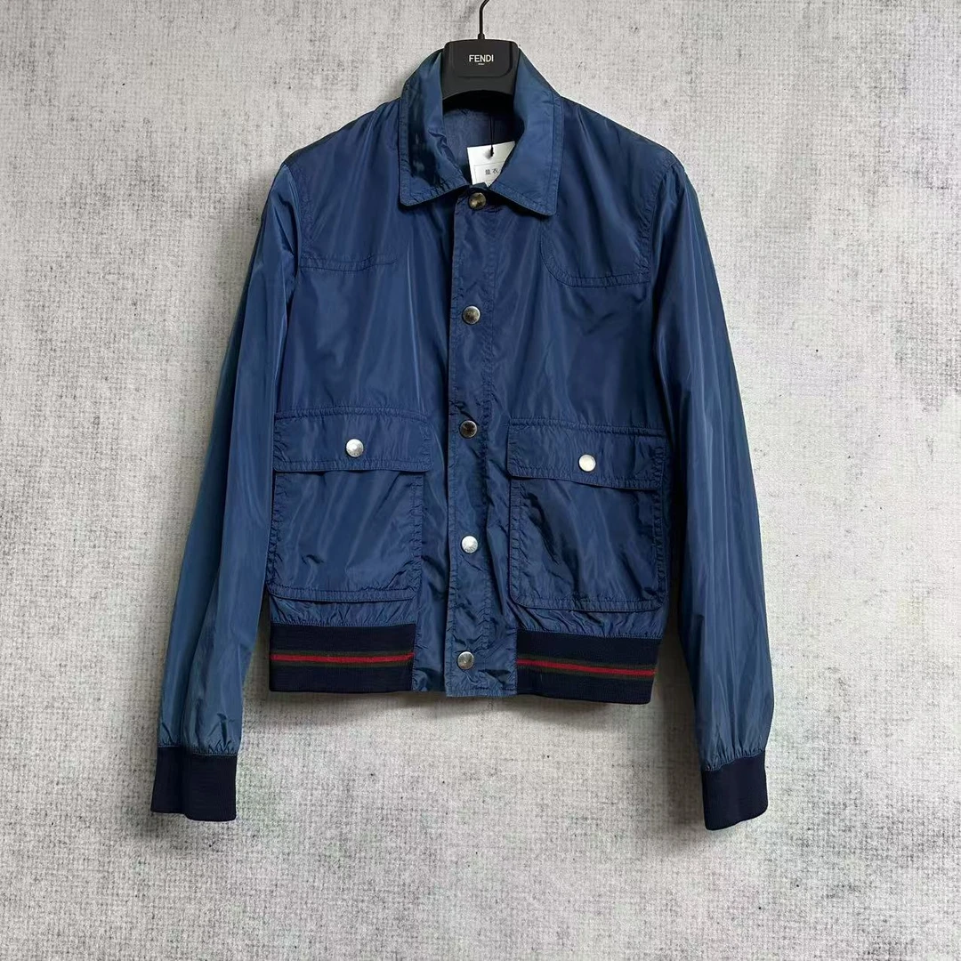 99新 GUCCI/古驰 纯色工装夹克/48码