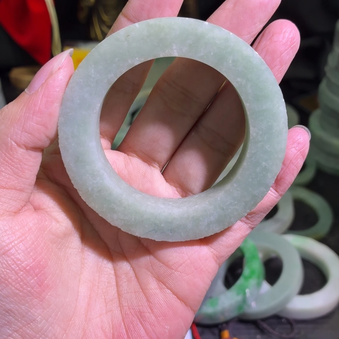 定制翡翠未镶嵌天然翡翠A货毛胚手镯定制