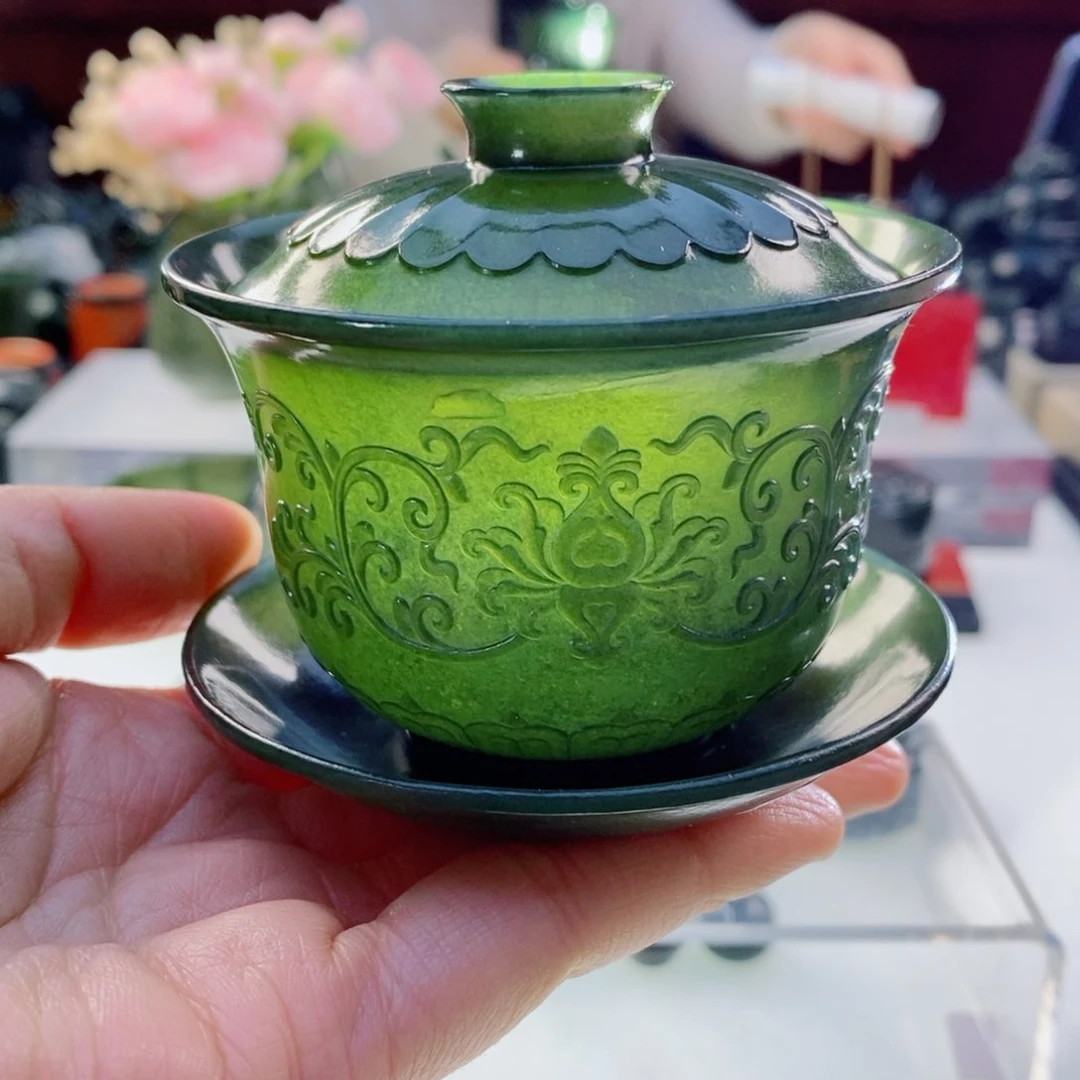 和田玉（青玉）摆件未镶嵌发****1