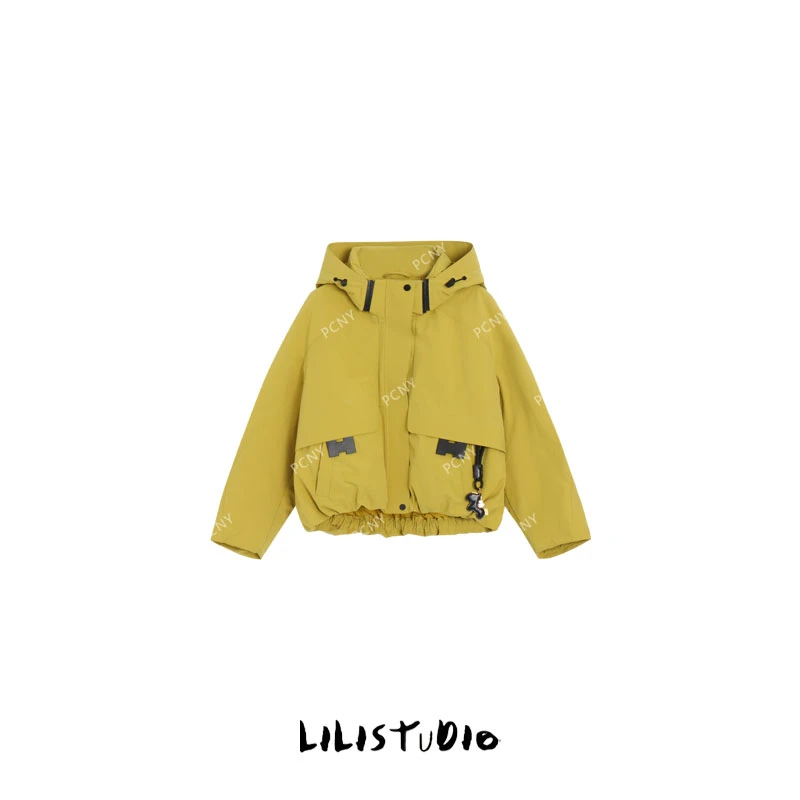 PCNY「黄黑皮克星」不理理冬季新款小众女装时尚宽松百搭羽绒服外套