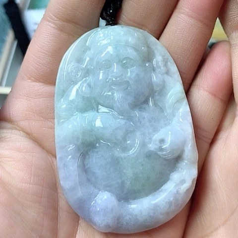 翡翠颈饰未镶嵌天然缅甸翡翠a货