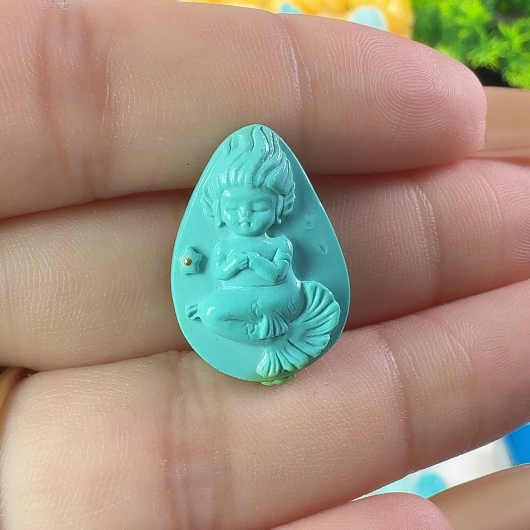 绿松石未镶嵌颈饰