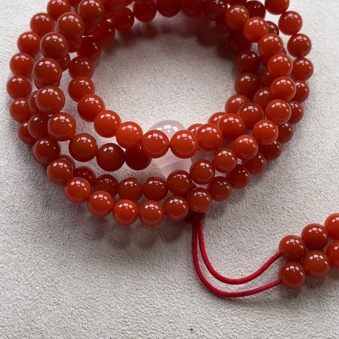 南红玛瑙7➕多圈未镶嵌会***胖