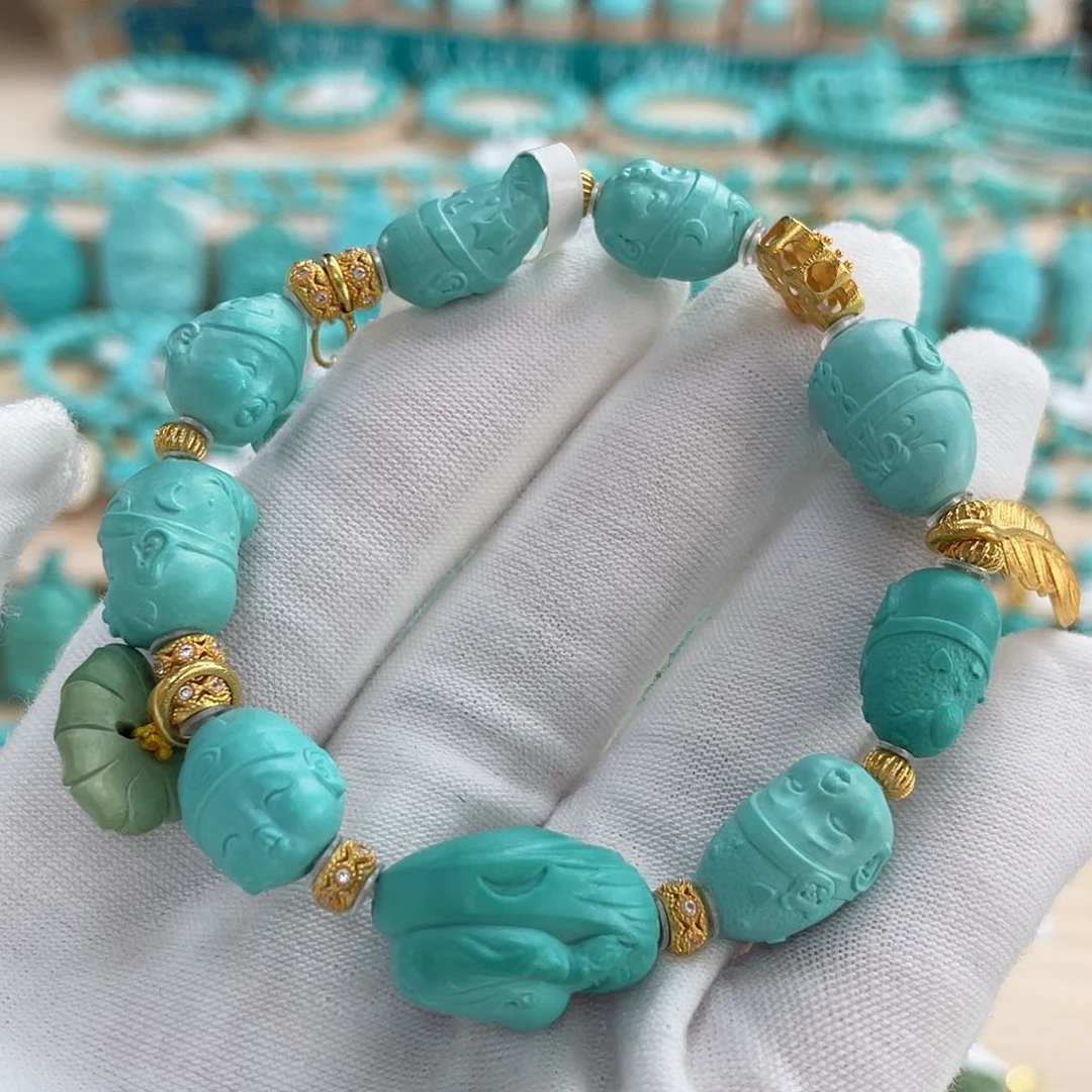 绿松石珠宝奇石未镶嵌