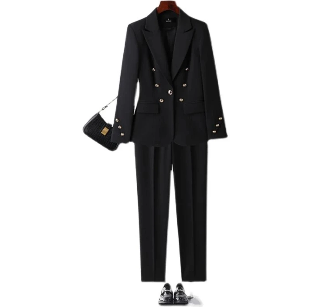 A区b2337女韩版时尚气质职业通勤西服洋气西裤