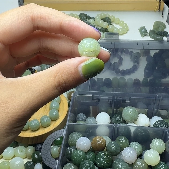 夏***玖未镶嵌和田玉珠宝半成品和田玉若羌黄口16貔貅