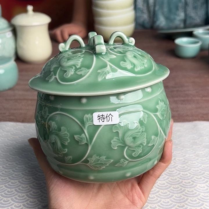 龙泉云间青瓷小米茶器