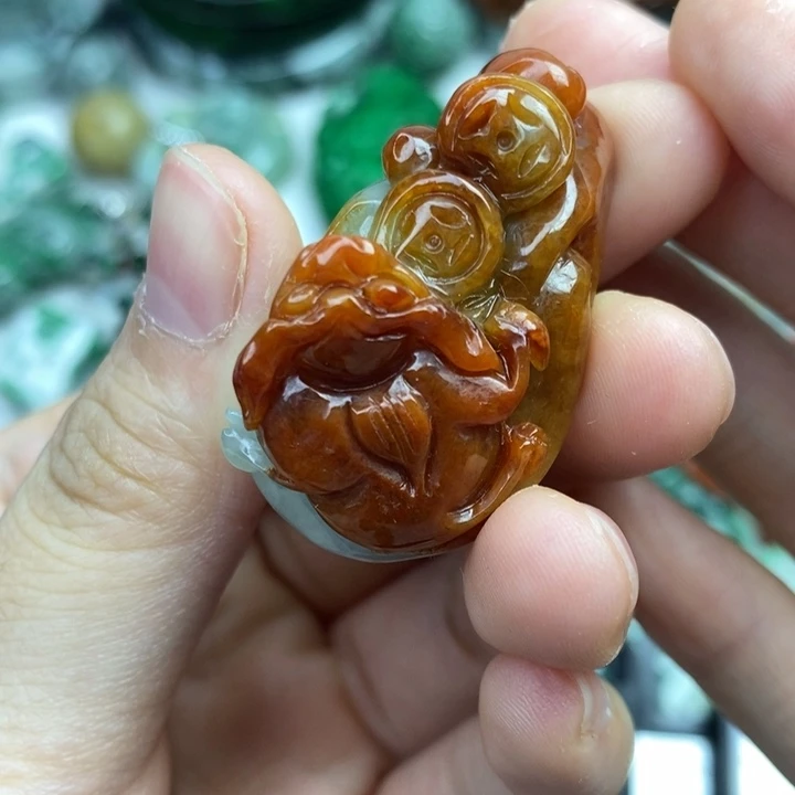 颈饰未镶嵌翡翠吊坠