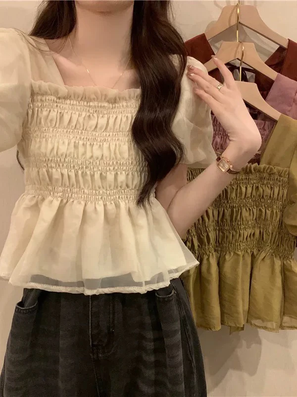 100-199 新款显瘦百搭上衣美式辣妹短款夏季