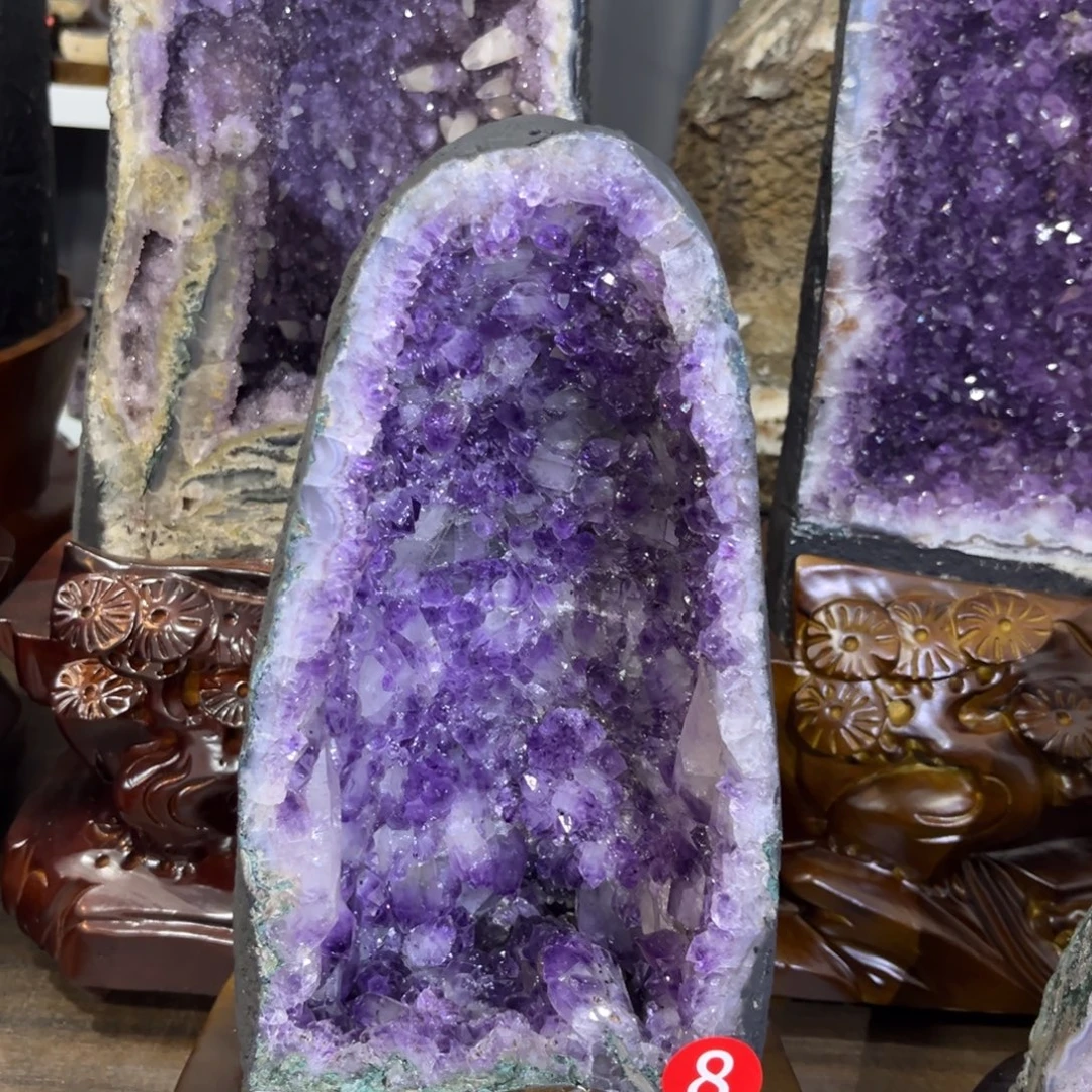 紫晶摆件未镶嵌水晶